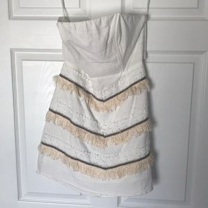 Red Dress Boutique White Fringe Dress